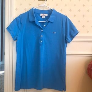 Vineyard Vines light blue women’s polo shirt
